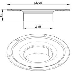 Line Drawing - Intermediate section