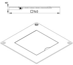 Line Drawing - Grating-Drain-145