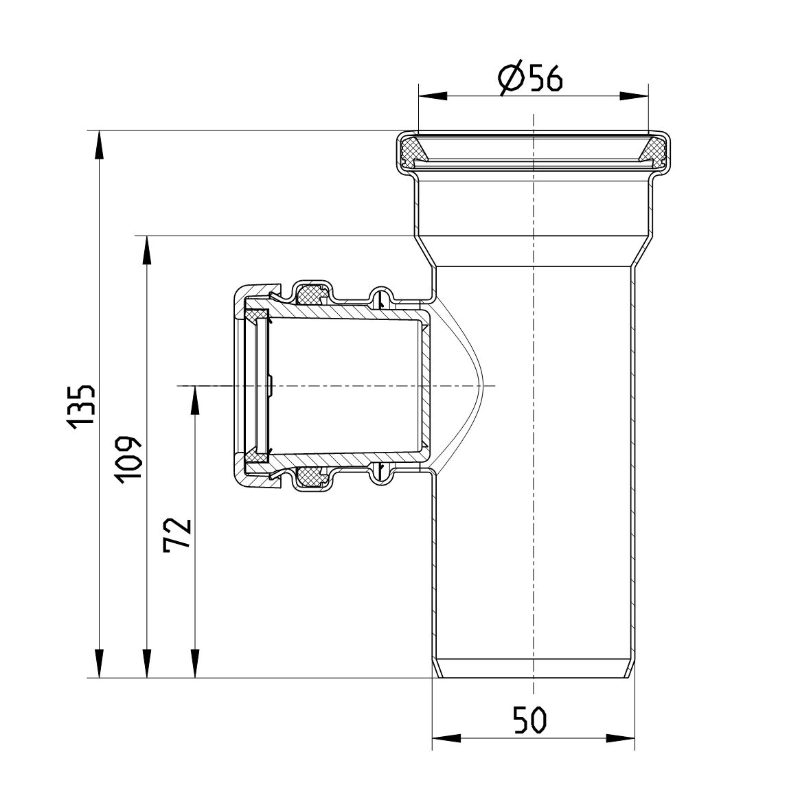 Line Drawing - Spare parts-drain