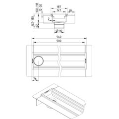 Line Drawing - Channel-Liquid membrane