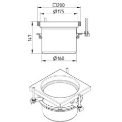 Line Drawing - Upper part-No membrane-200