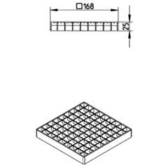 Line Drawing - Grating-Drain-200