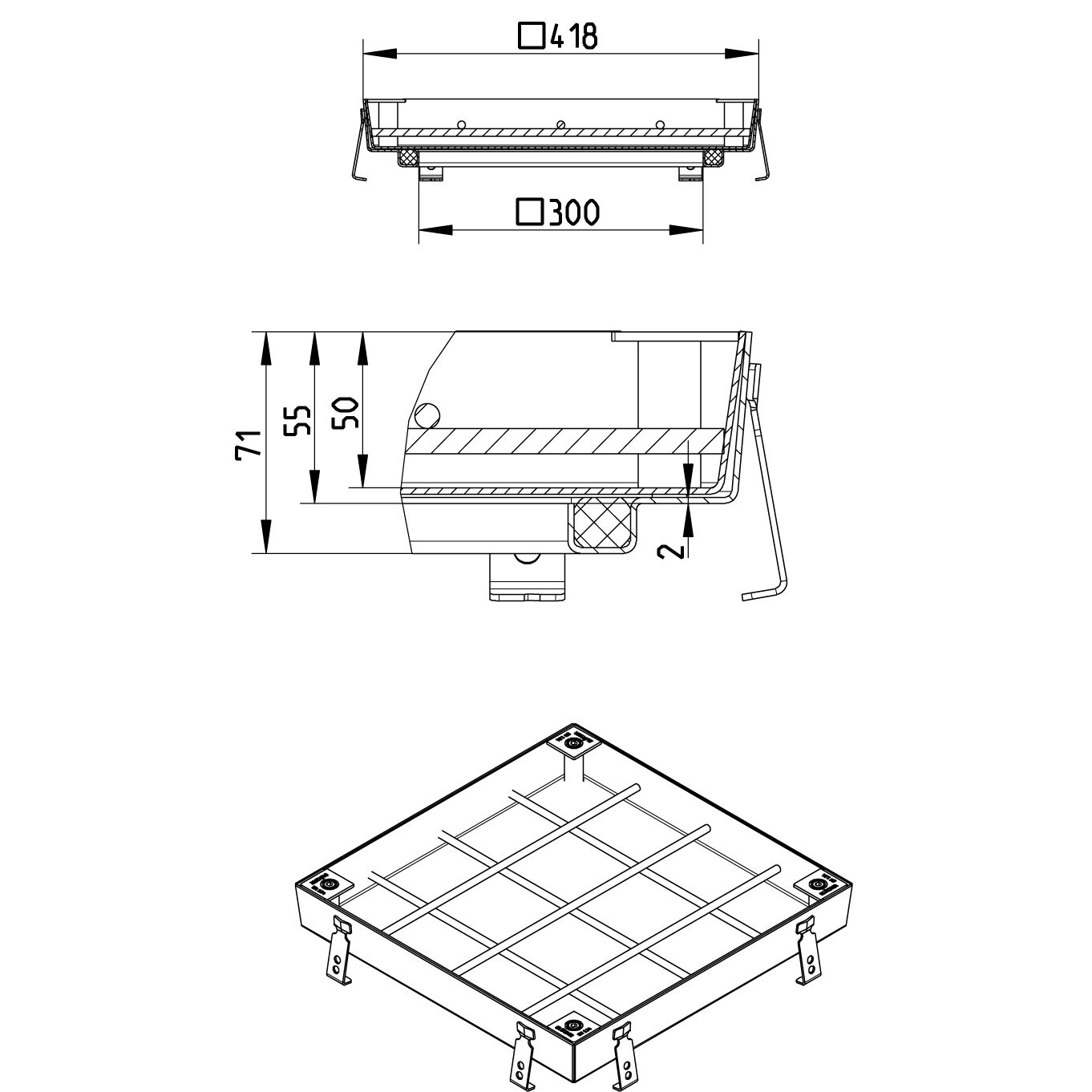 Line Drawing - Access cover-Infill