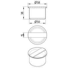 Line Drawing - Socket plug